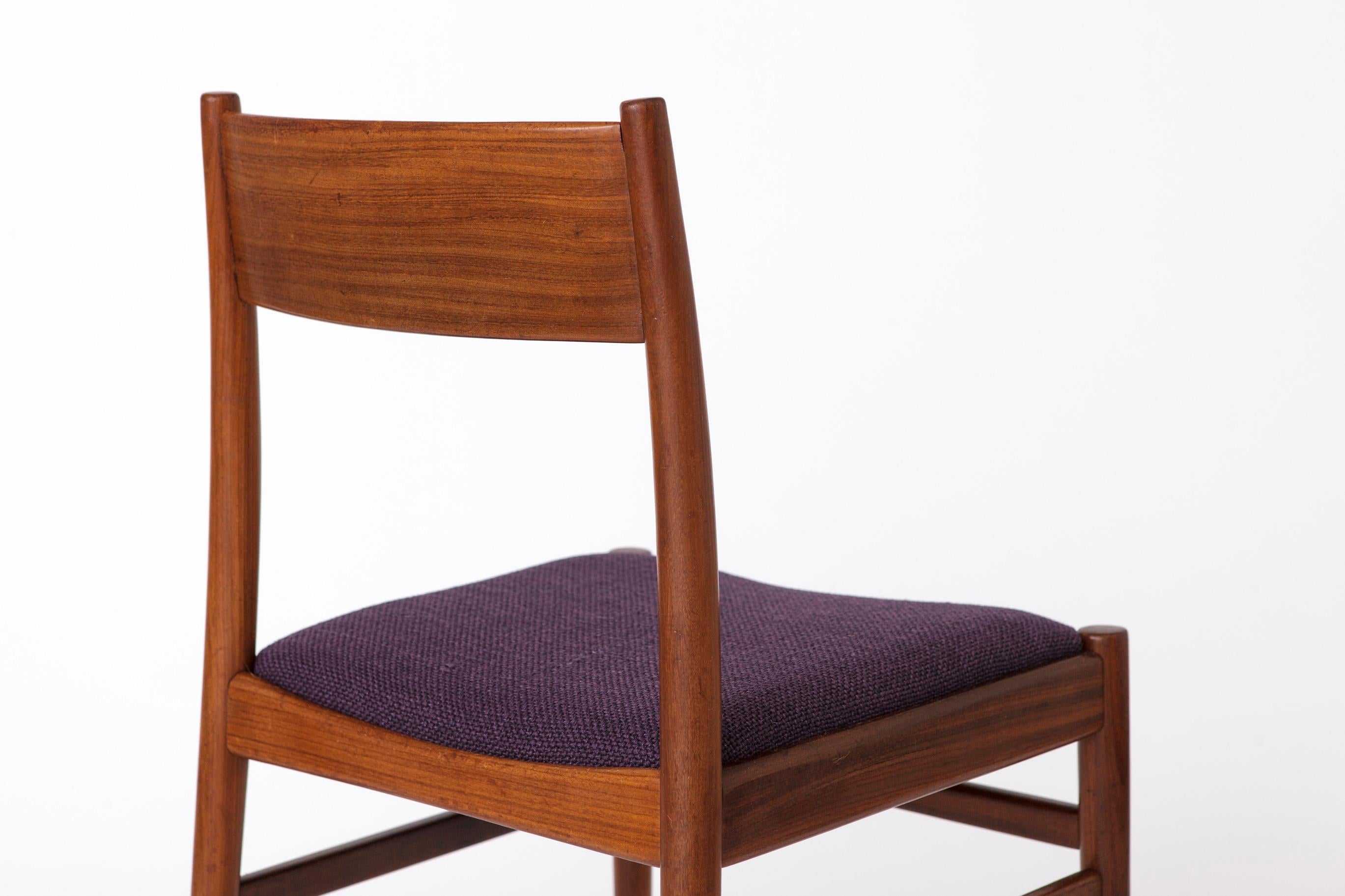 1 di 5 Sedie danesi anni '60 - Teak Vintage in vendita 1