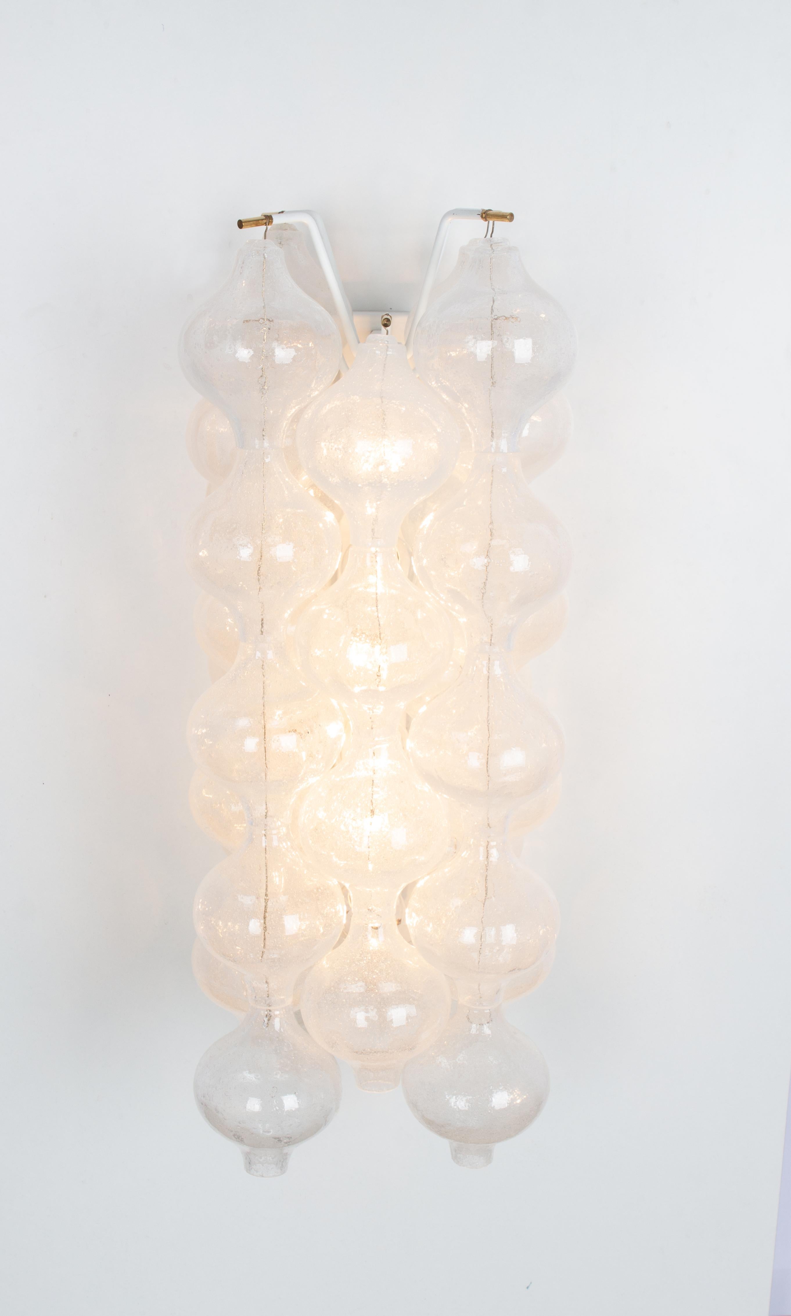 1 of 5 Extra Large Kalmar 'Tulipan' Sconce Wall Light, Austria, 1970s For Sale 11