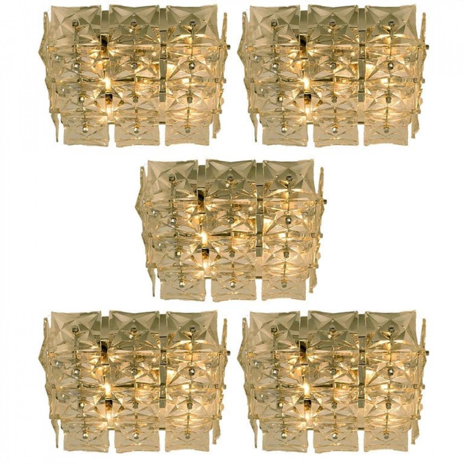 1 de 5 Apliques o Flushmounts Kinkeldey, Cristal de níquel, años 70 en venta 3