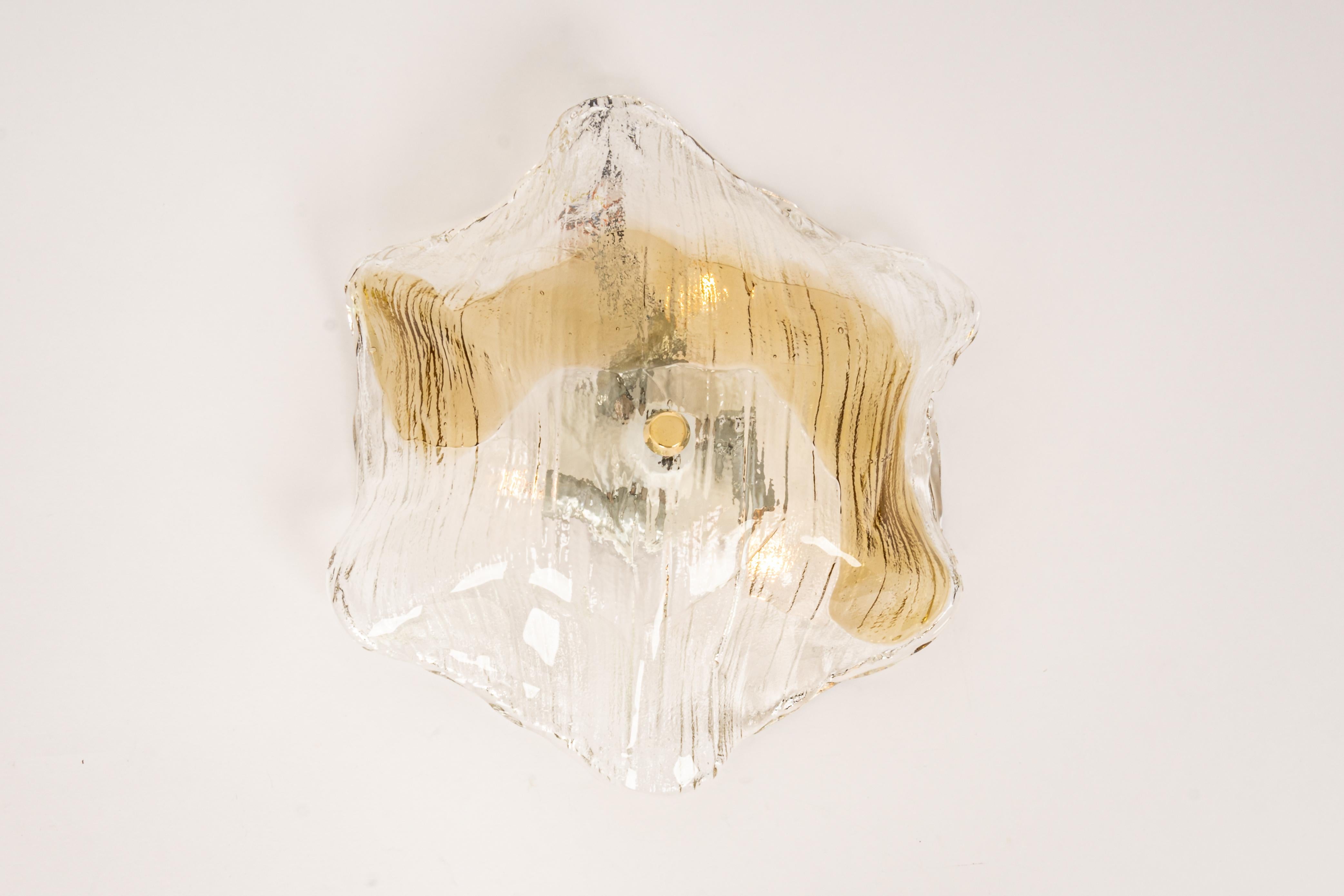 1 of 5 Large Kalmar Flushmount Lights, Undine, Austria, 1970s For Sale 7