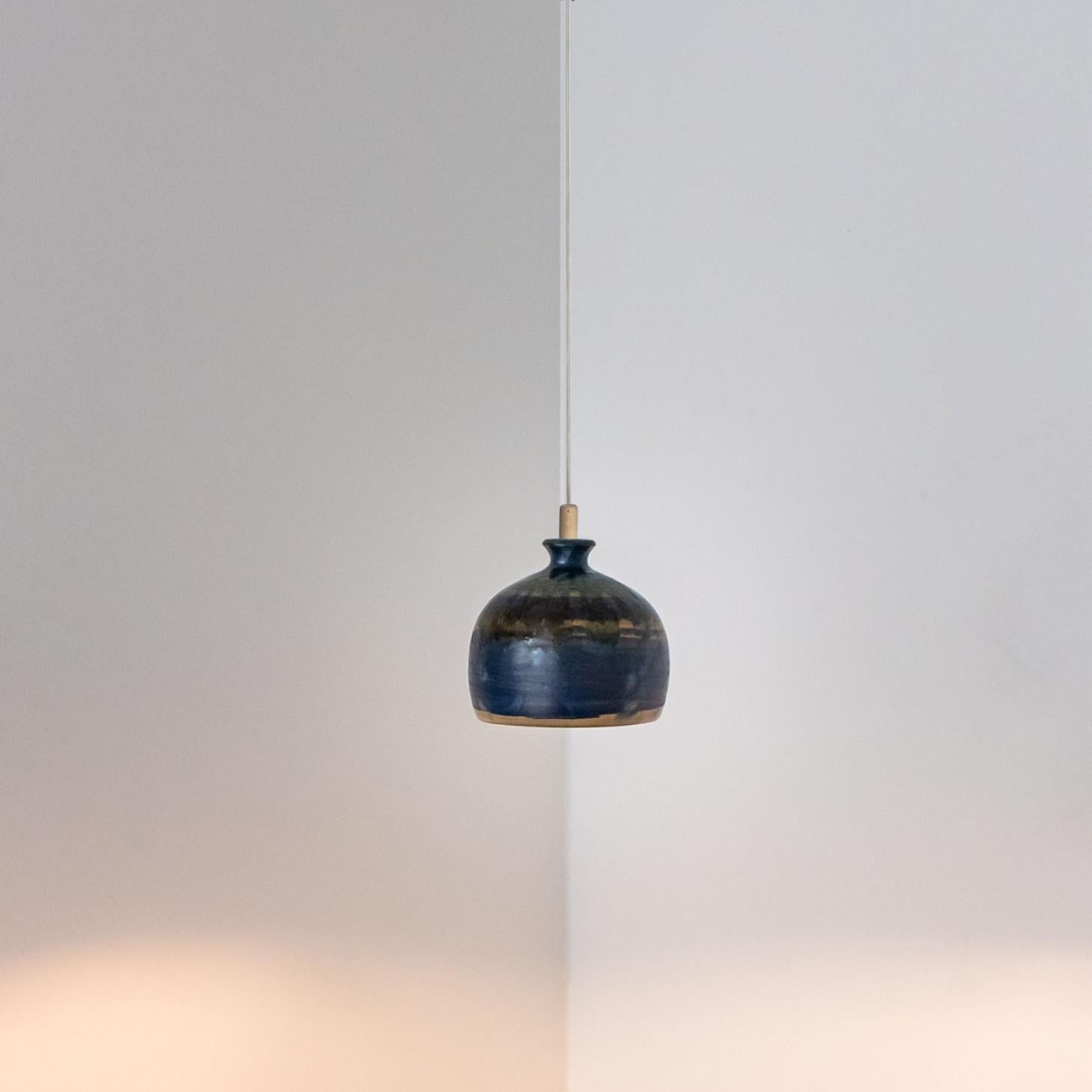 Altro 1 of 5 Lampade a sospensione in ceramica mista, Danimarca, 1970 in vendita
