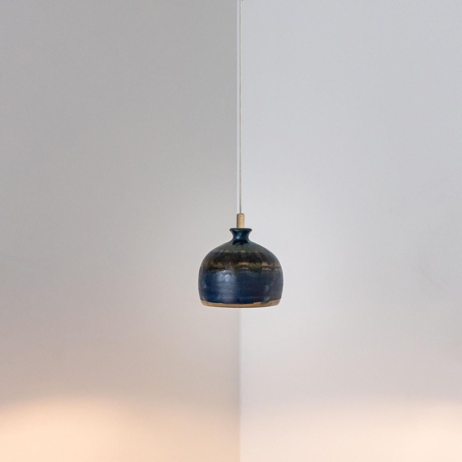 Other 1 of 5 Mixed Ceramic Pendant Lights, Denmark, 1970 For Sale