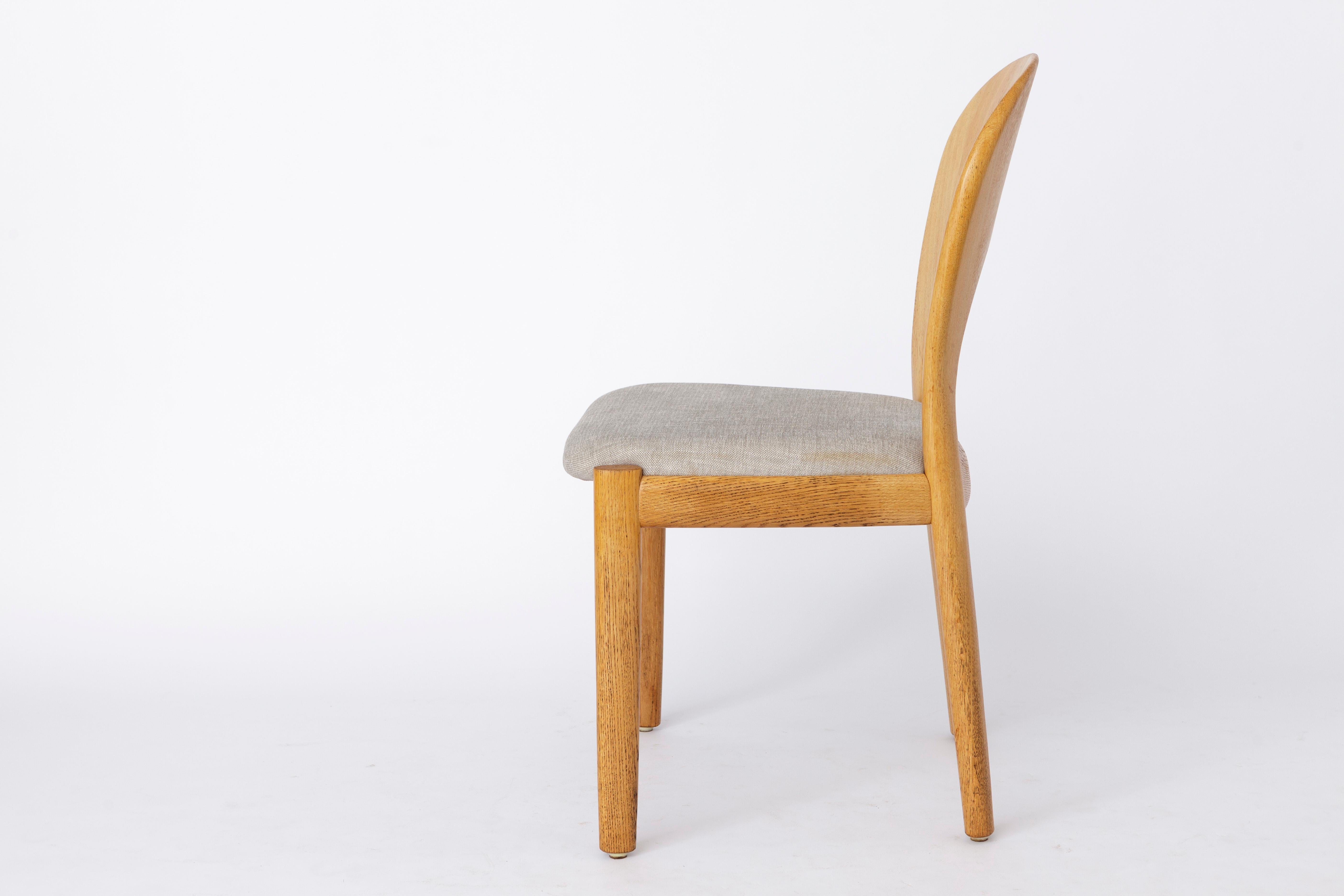 Late 20th Century 1 of 5 Niels Koefoed Chairs Oak 1970s Danish Vintage For Sale