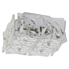 1 of 5 Applique Petite Flushmount in cristallo sfaccettato di Kinkeldey, Germania
