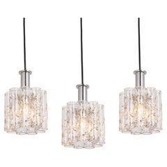 1 of 5 Petite Murano Tubes Pendant Lights by Doria, 1970s