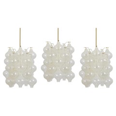 1 of 5 Petite Tulipan Glass Pendant by Kalmar, Austria, 1960s