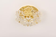 1 of 5 Stupefacente applique a forma di fiore in vetro di Ernst Palme, Germania, anni '70