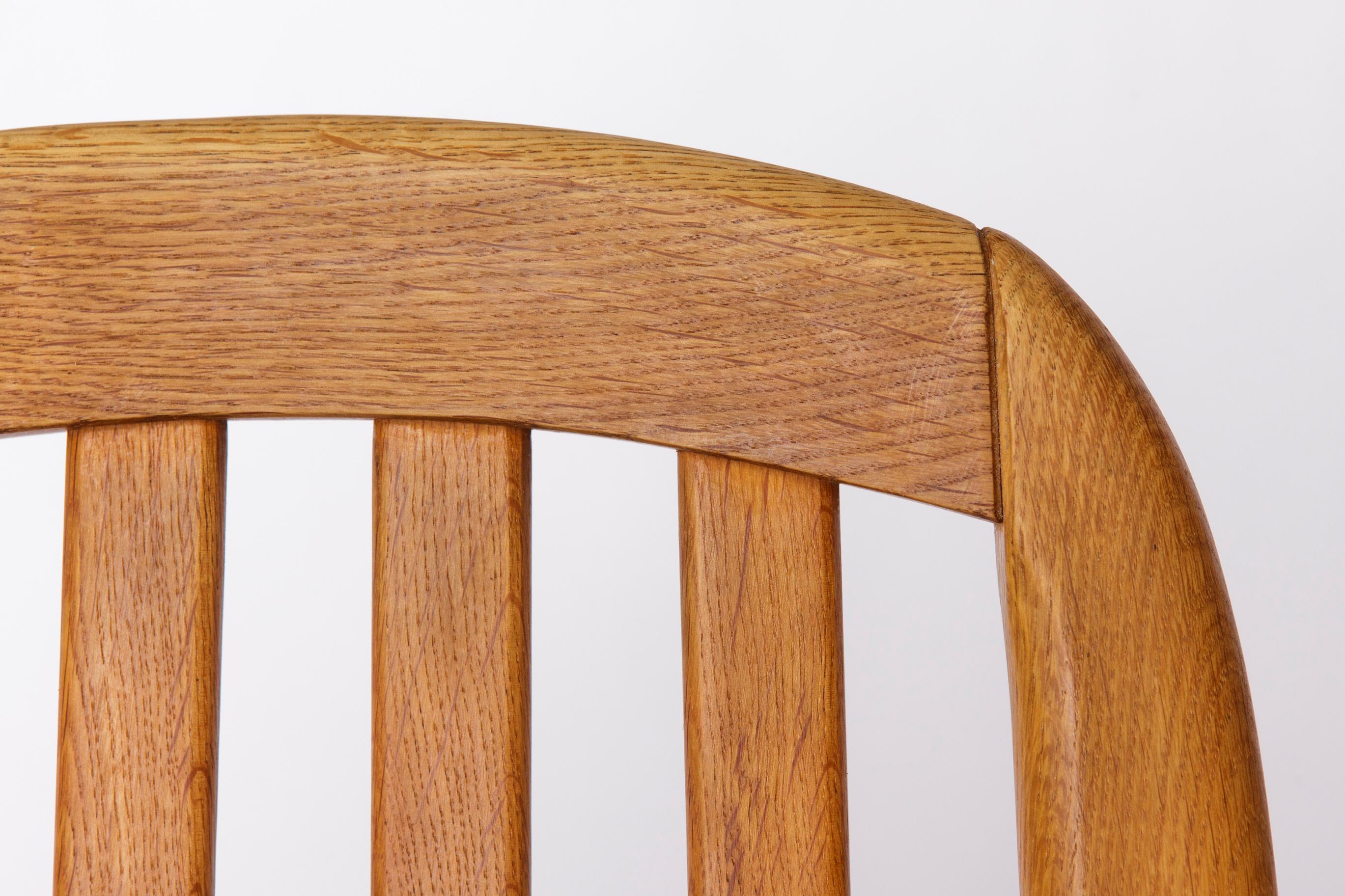 Danois 1 de 5 Fauteuils Vintage Dyrlund en Oak, 1970  Cuisine danoise moderne du milieu du siècle en vente