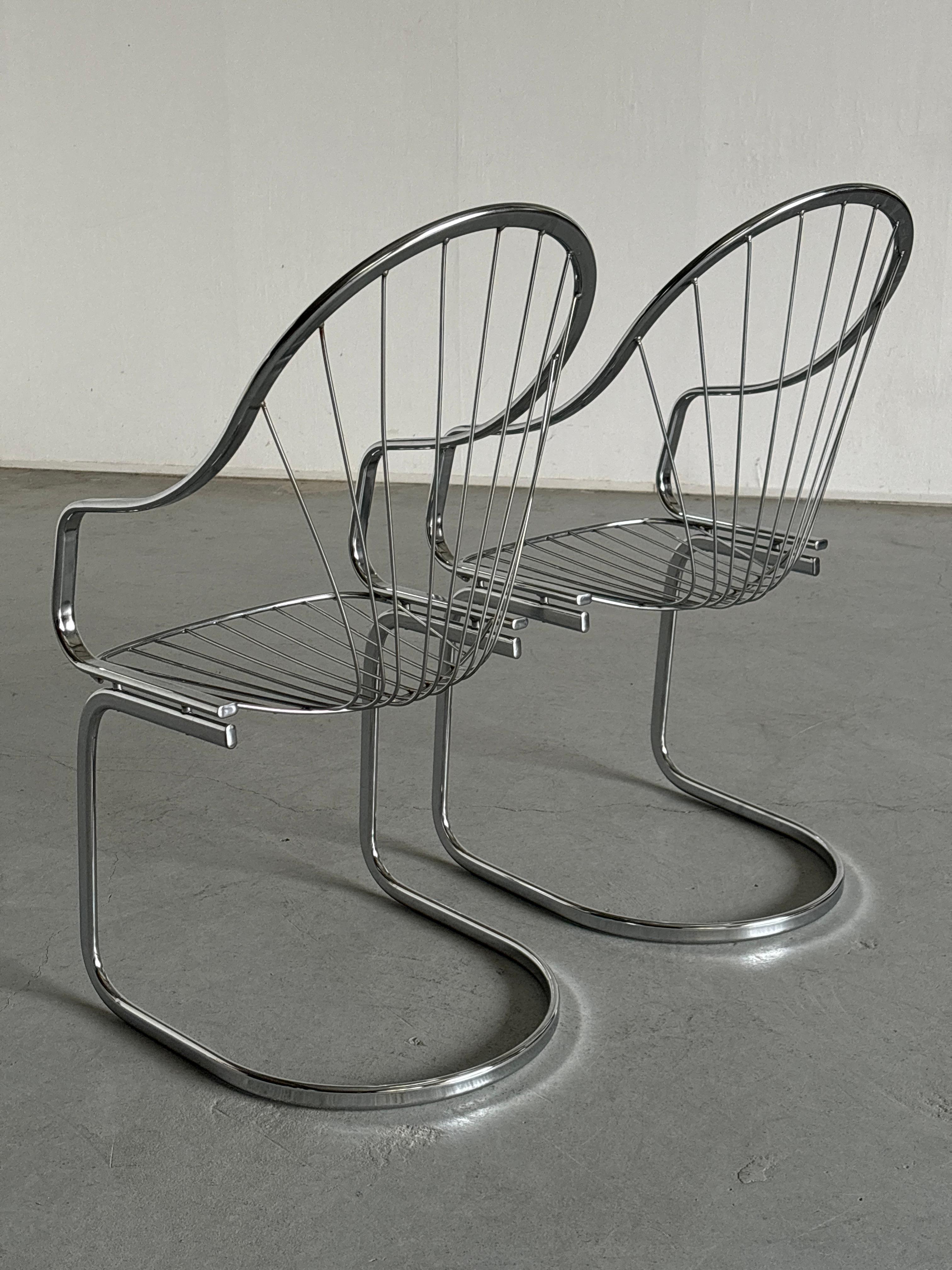 1 of 5 Vintage Italian Mid-Century Armchairs by Gastone Rinaldi for Rima, 1970s For Sale 3