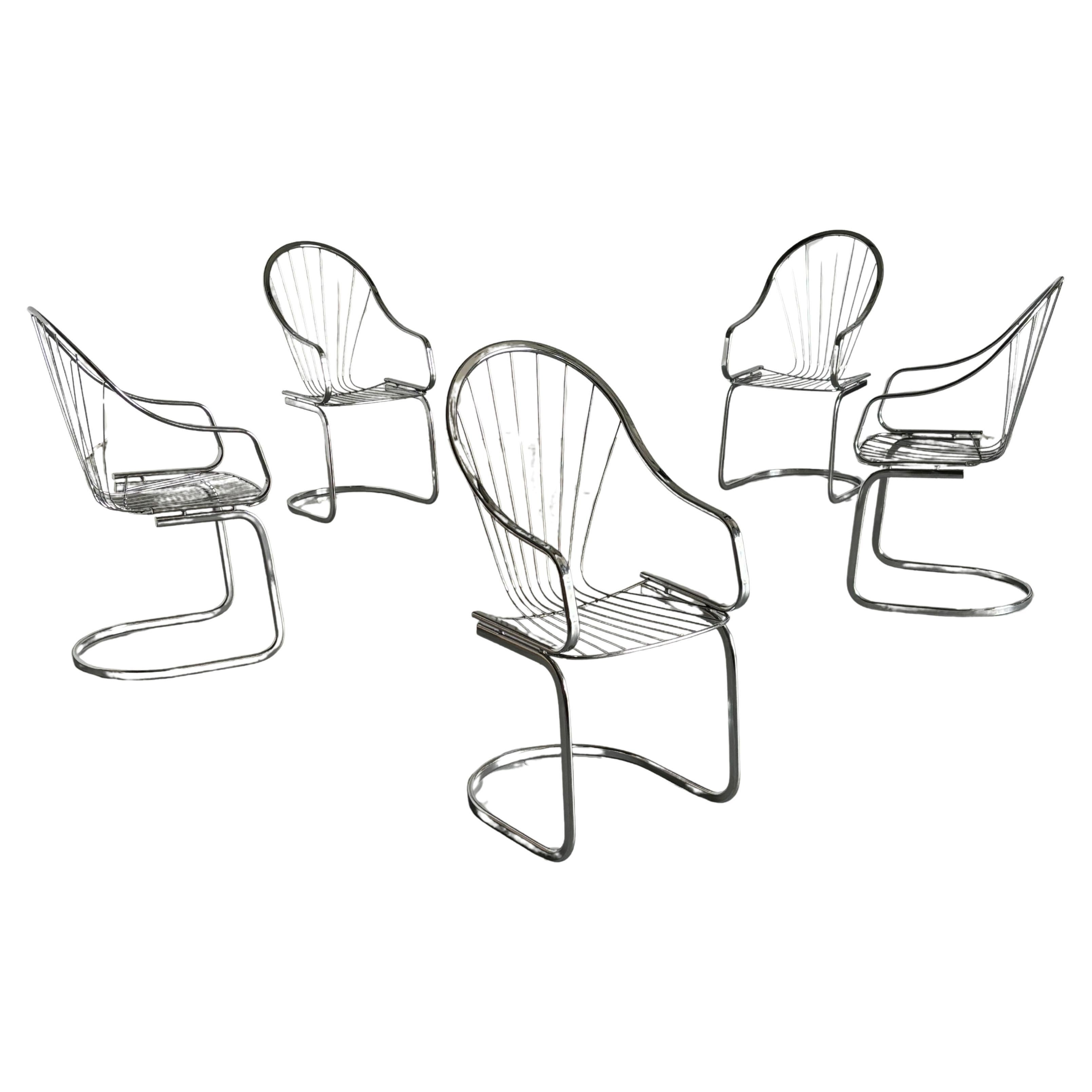 1 of 5 Vintage Italian Mid-Century Armchairs by Gastone Rinaldi for Rima, 1970s