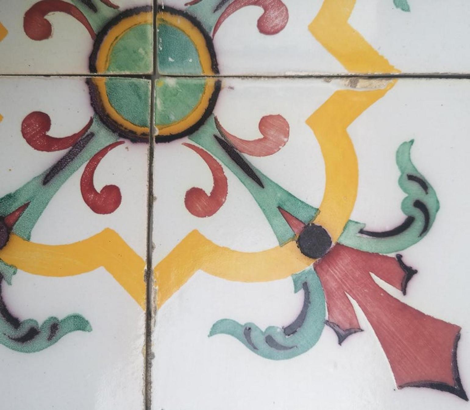 1 of 52 Handmade Antique Ceramic Tiles by Devres, France, 1920s For Sale 5