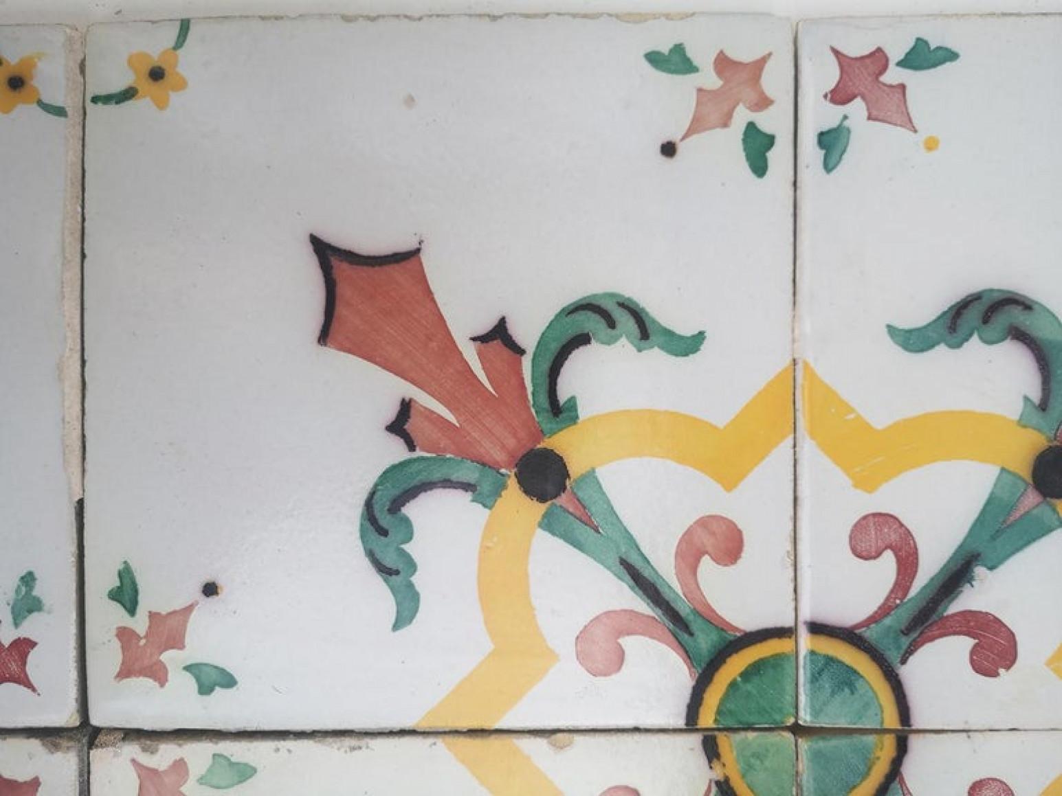 1 of 52 Handmade Antique Ceramic Tiles by Devres, France, 1920s For Sale 6