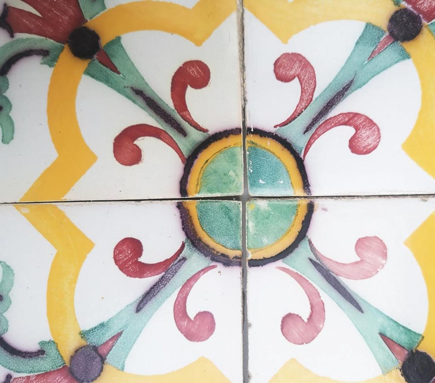 1 of 52 Handmade Antique Ceramic Tiles by Devres, France, 1920s For Sale 2