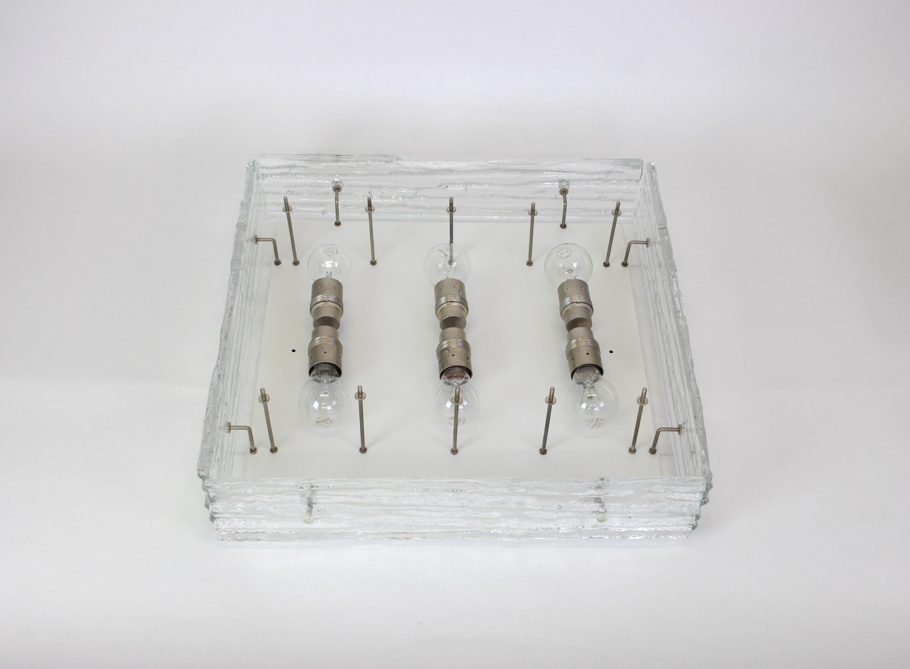 1 von 6 Große Einbaubeleuchtung aus Muranoglas von Kalmar, Österreich, 1960er Jahre im Angebot 6