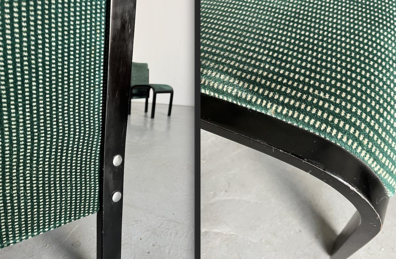 1 of 6 Italian Sculptural Lacquered Bentwood Dining Chairs, 1970s Italy 7