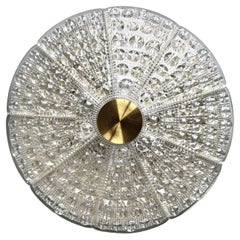 1 of 6 Large 1950s Fagerlund for Orrefors Crystal Dome Flush Mount, Sweden