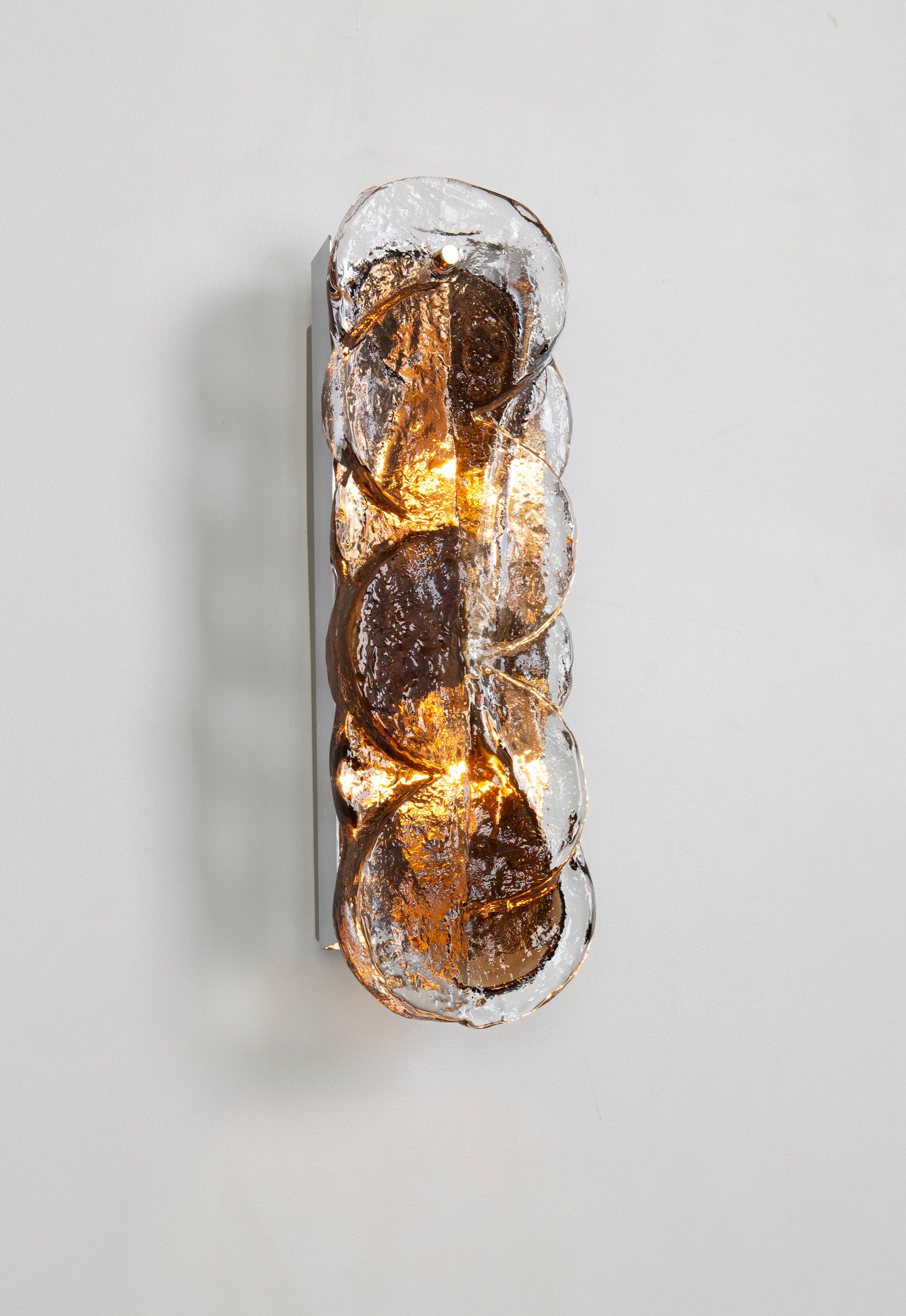 1 di 6 grandi lampade a parete Kalmar Murano Glass Sconces Citrus, Austria, anni '60 in vendita 1