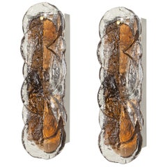 1 of 6 Large Kalmar Murano Glass Sconces Wall Lights Citrus, Austria, 1960s