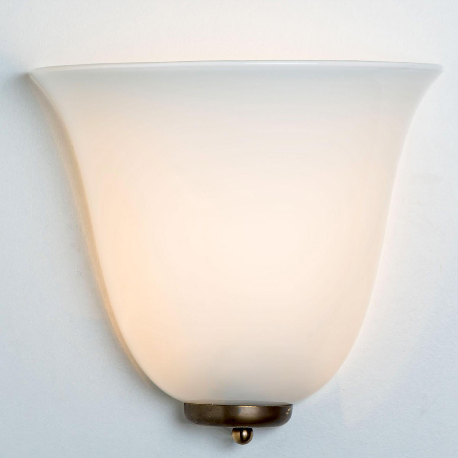 Other 1 of 6 Opal Wall Lights by Doria Leuchten, 1960s For Sale
