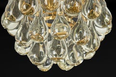 1 of 6 Petite Murano Glass Tear Drop Flush mount di C.Palme, Germania, anni '70