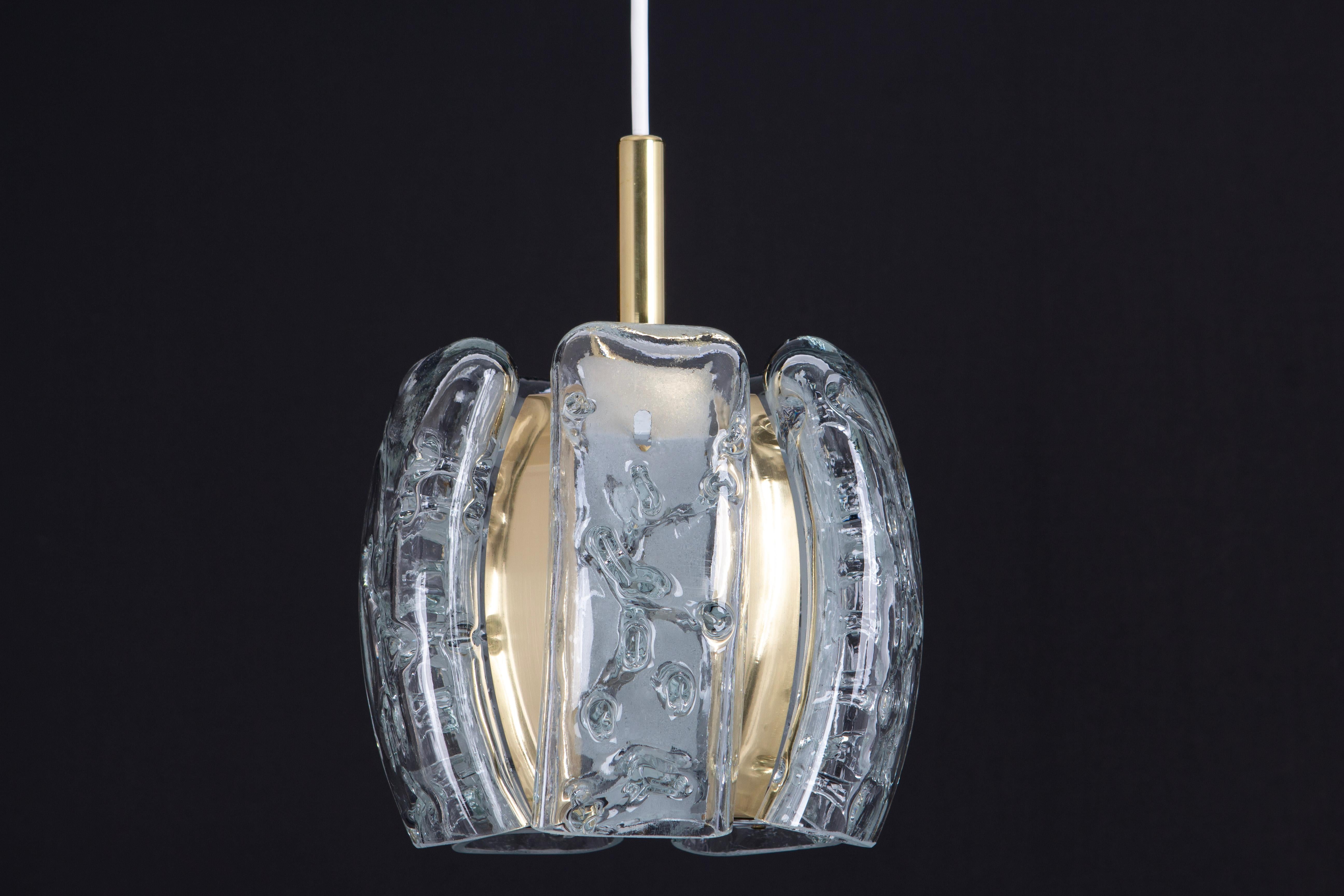 1 of 6 Petite Murano Tubes Pendant Lights by Doria, 1970s In Good Condition For Sale In Aachen, NRW