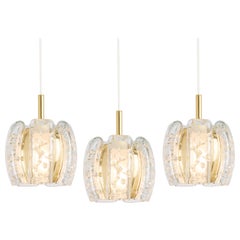 1 of 6 Petite Murano Tubes Pendant Lights by Doria, 1970s