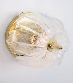1 de 6 Petite applique ronde en verre de Murano par Limburg, Allemagne, années 1970