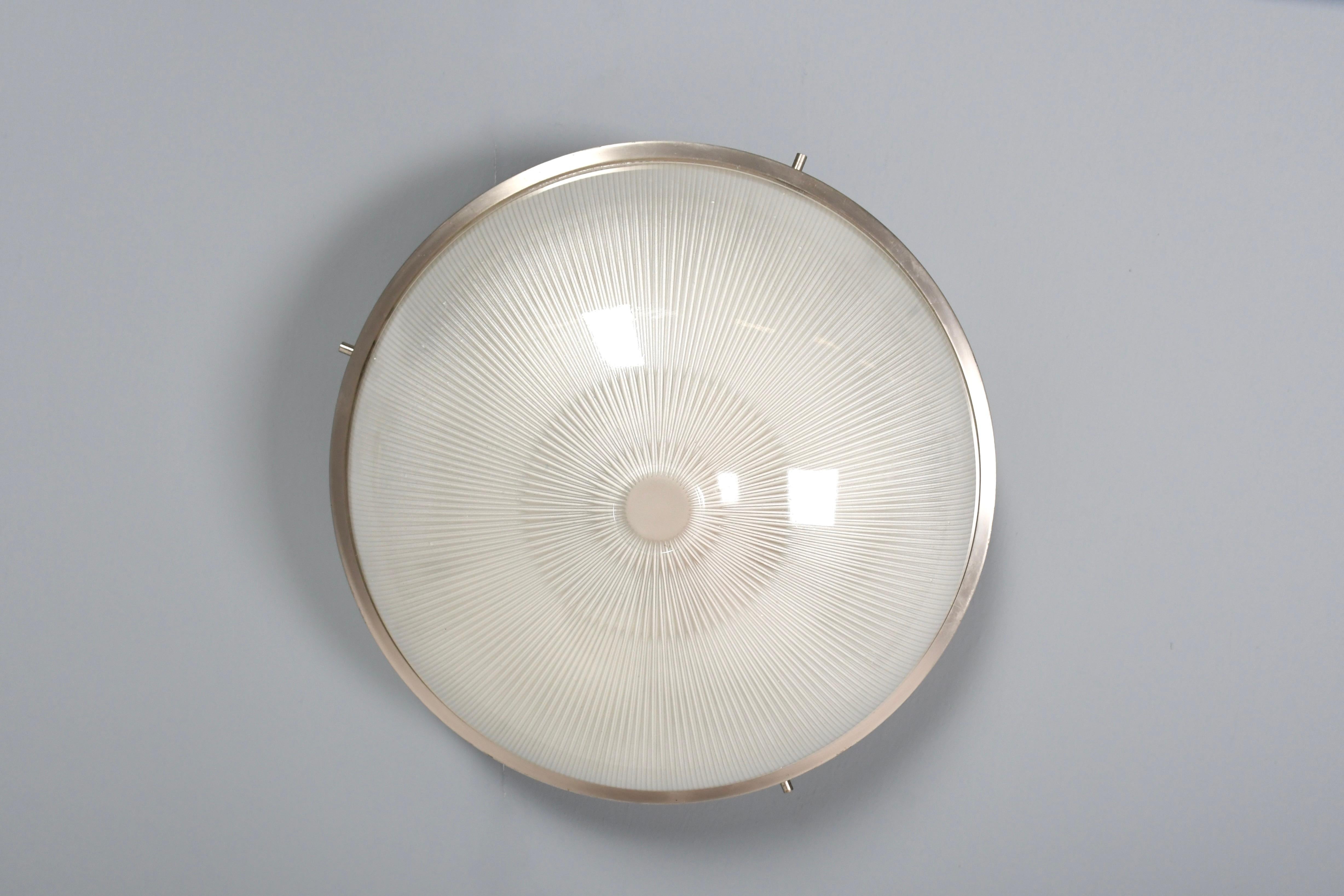1 de 6 Apliques 'Sigma Grande' de Sergio Mazza para Artemide, Italia Años 60 Latón en venta