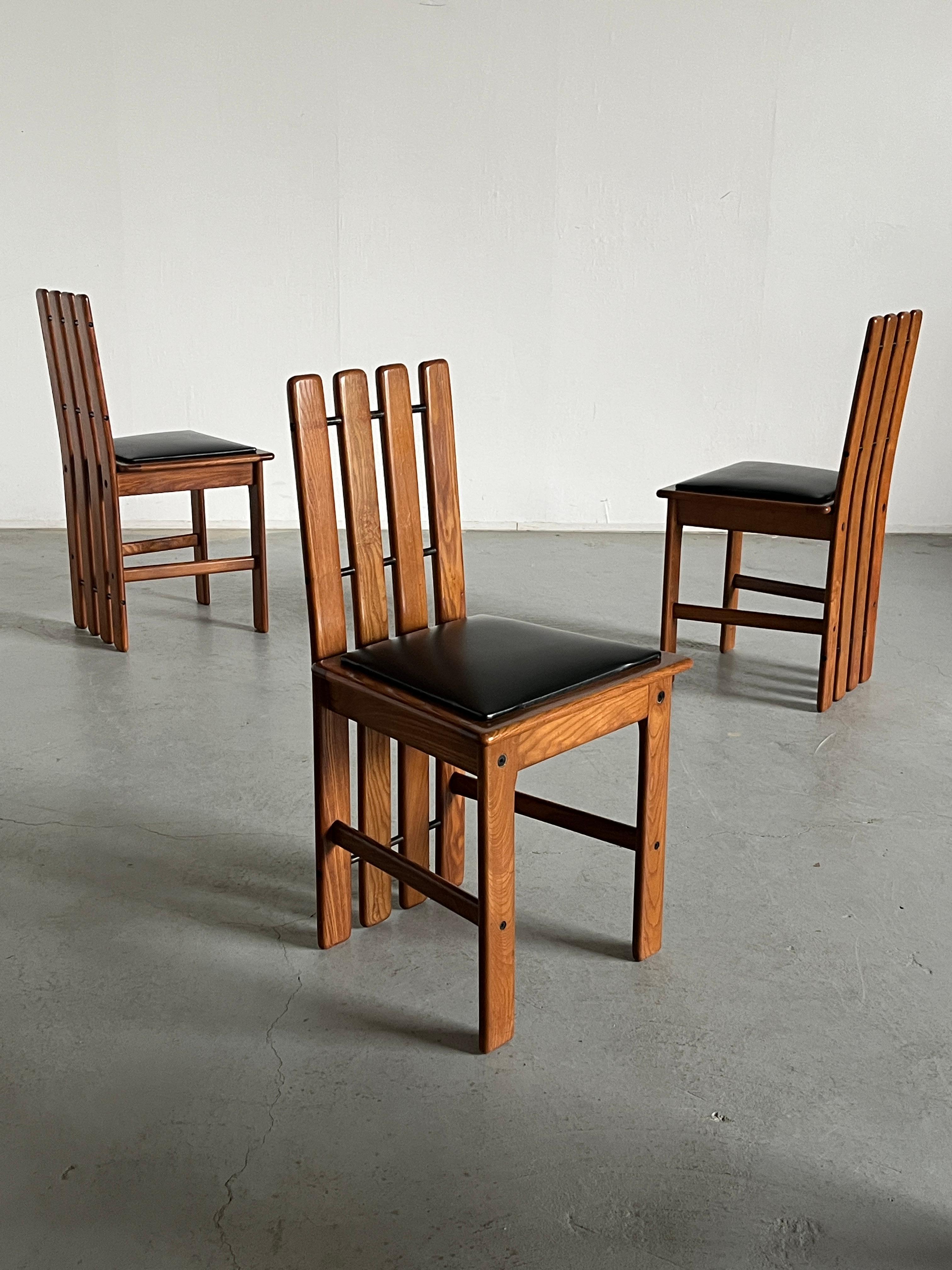 1 de 6 chaises de salle à manger vintage du milieu du siècle dans le style de Mario Marenco, Italie des années 70 Bon état - En vente à Zagreb, HR
