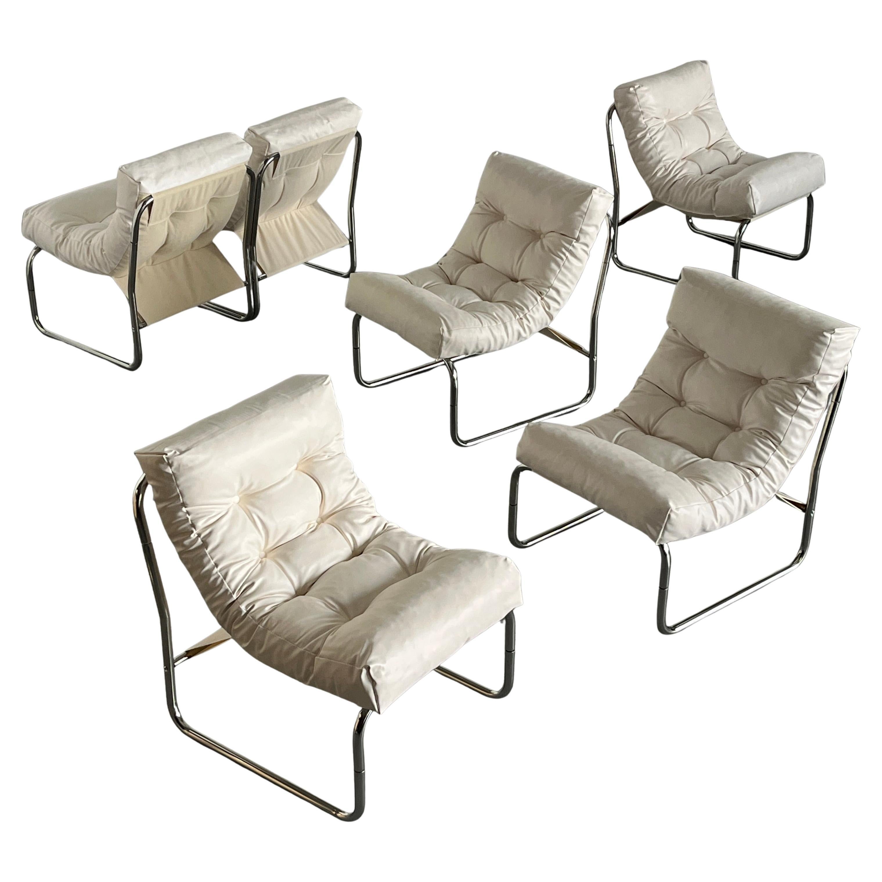 1 of 6 Vintage "Pixi" Lounge Chairs by Gillis Lundgren for IKEA, 1976 Sweden