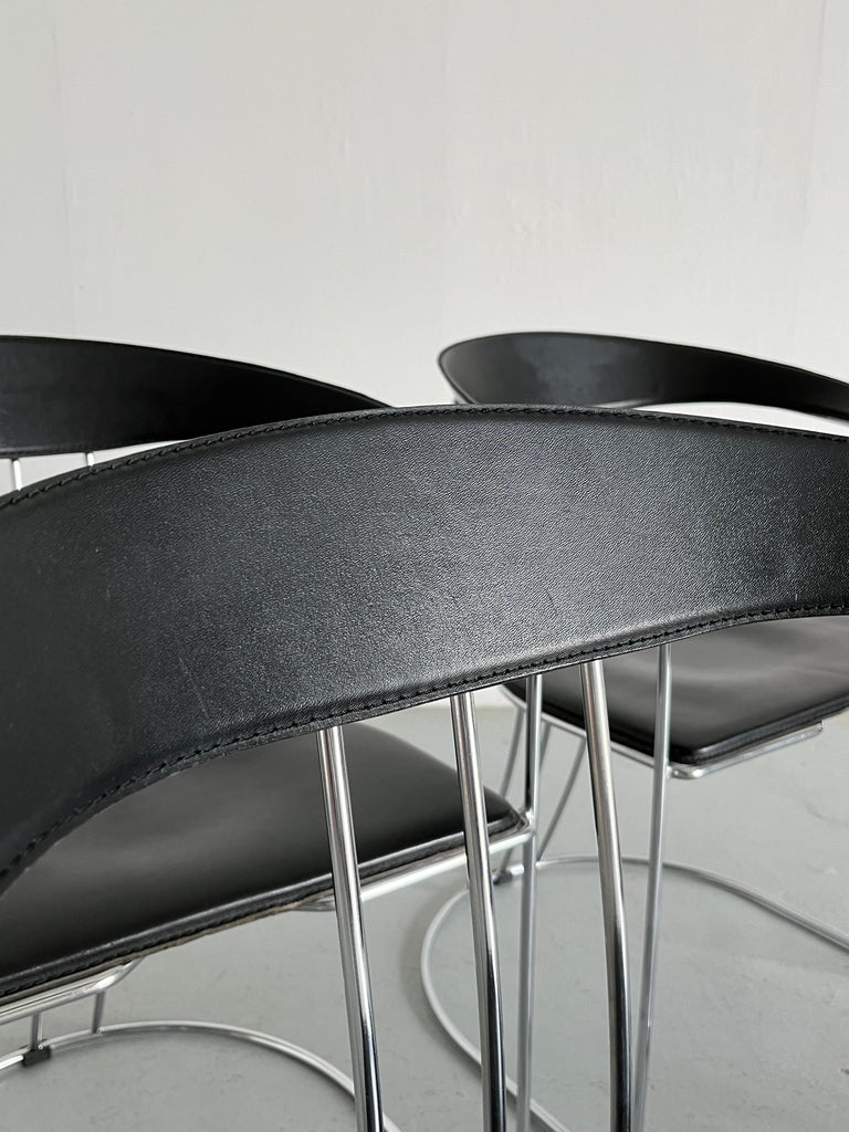 1 of 6 Vintage Postmodern Dining Chairs in Style of Ursula