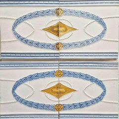 1 of 60 Art Nouveau Ties, SA Faiencies Bouffloulx, Belgium