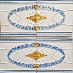 1 of 60 Art Nouveau Ties, SA Faiencies Bouffloulx, Belgium