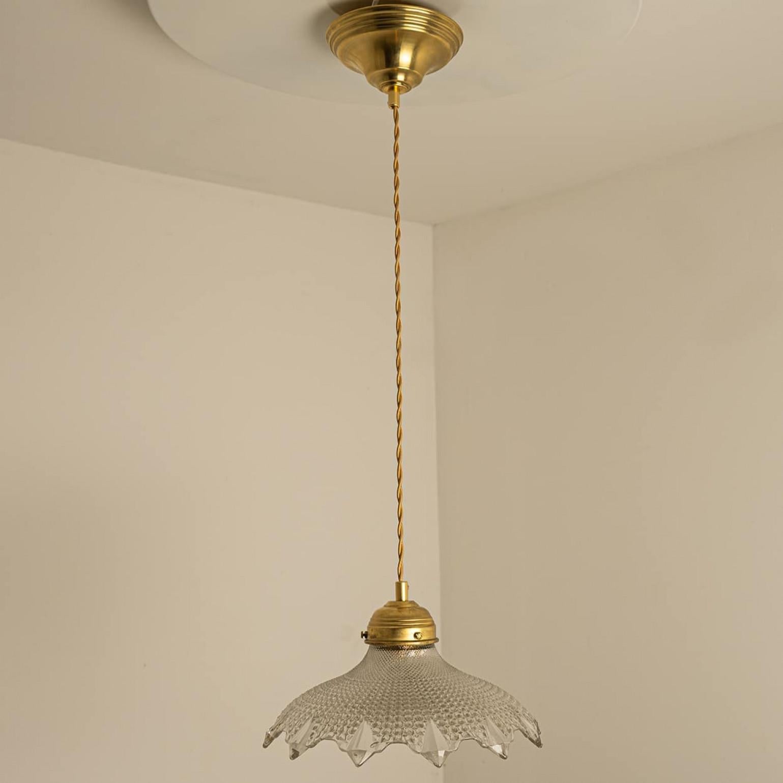 1 of 7 Ciondoli in vetro soffiato a mano di Murano Art Deco increspato Rosso Rosa Bianco, 1940 in vendita 10