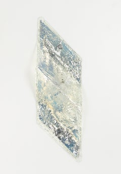 1 of 7 Large Blue Murano Glass Wall Lamp by Carlo Nason for Mazzega, Italy, 70s