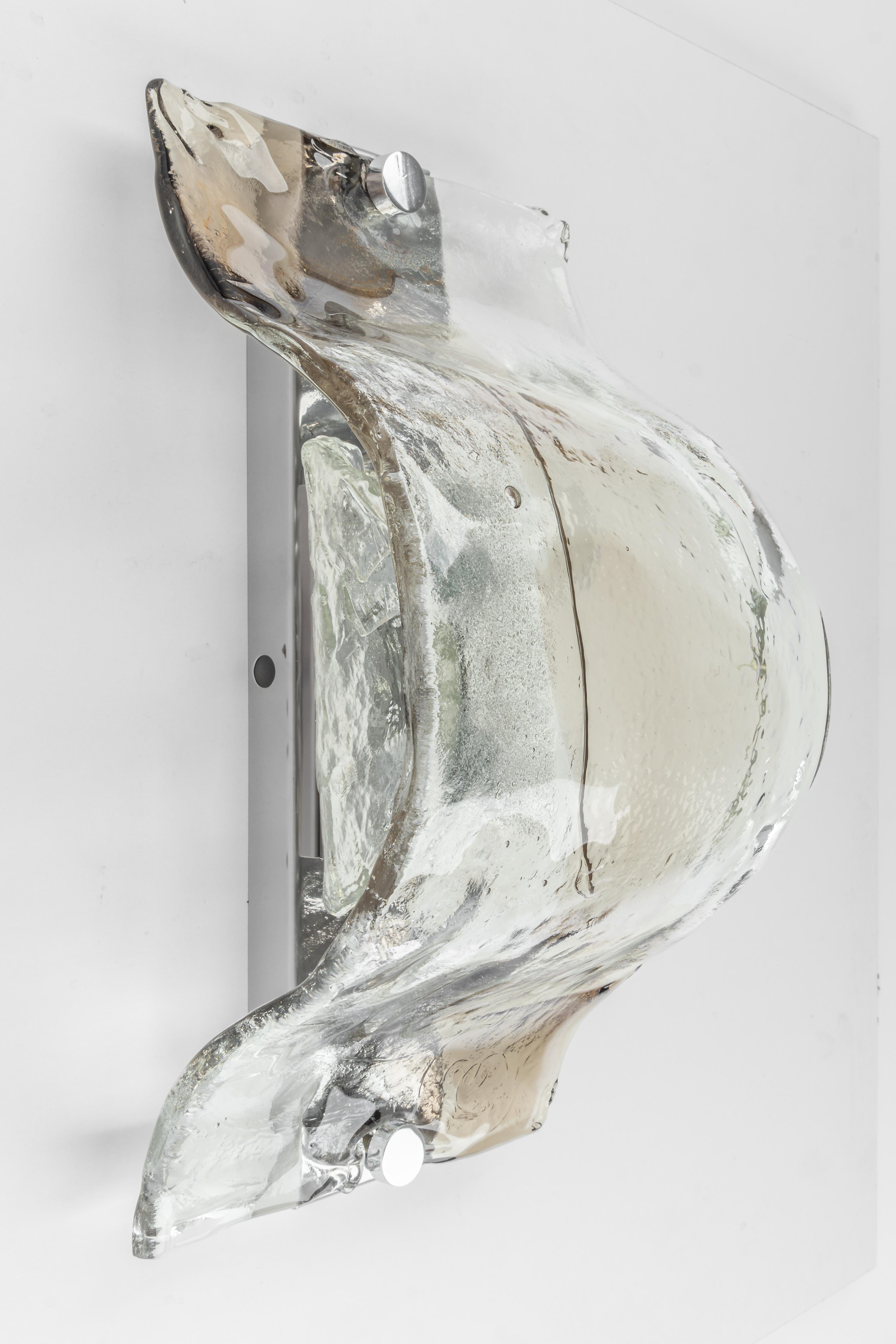 1 of 7 Murano Glass Sconces Kalmar Designed by Carlo Nason, Austria, 1960s In Good Condition For Sale In Aachen, NRW