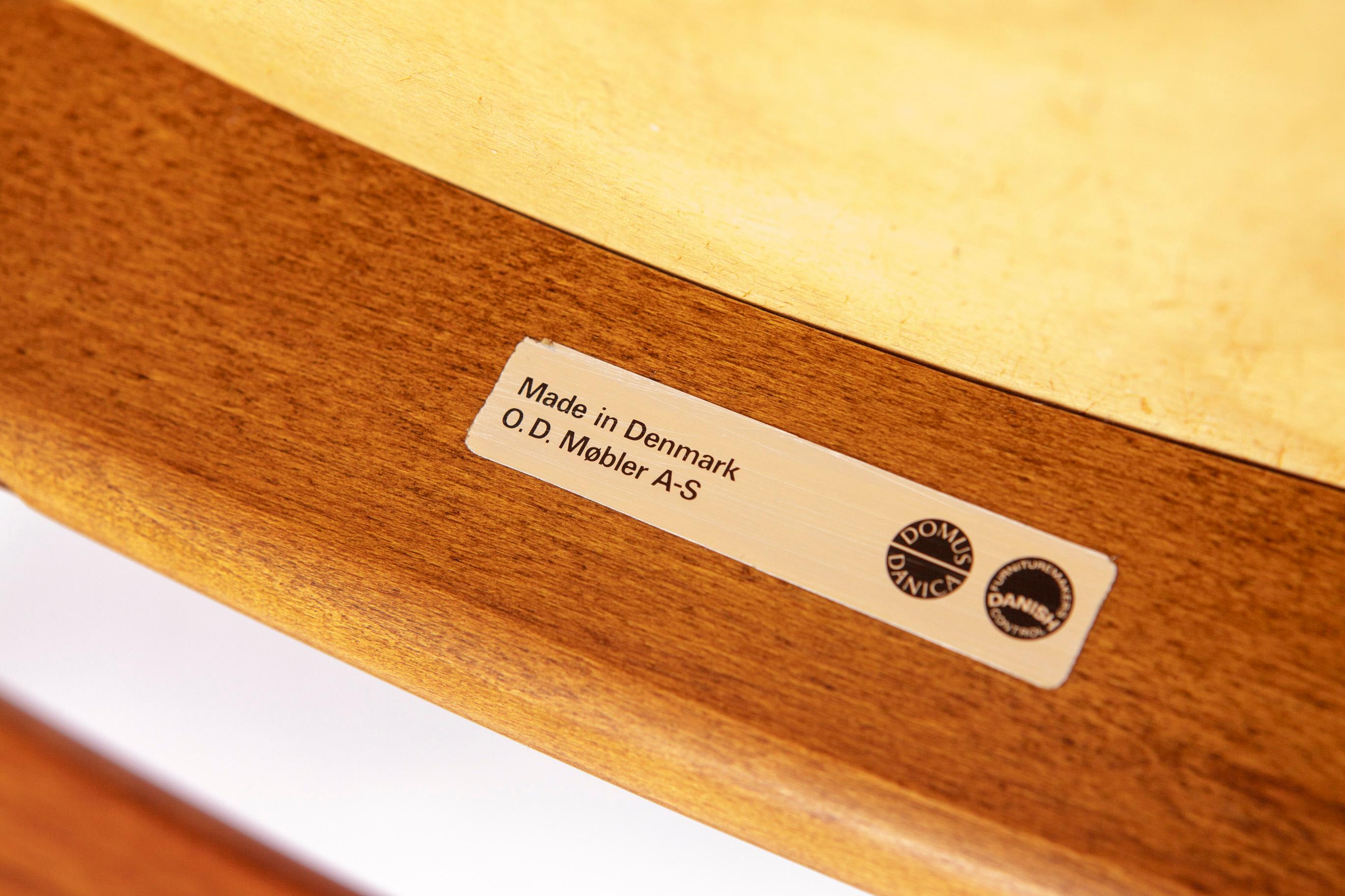 1 of 8 Sedia Erik Buch 1960s Danese Teak Vintage in vendita 4