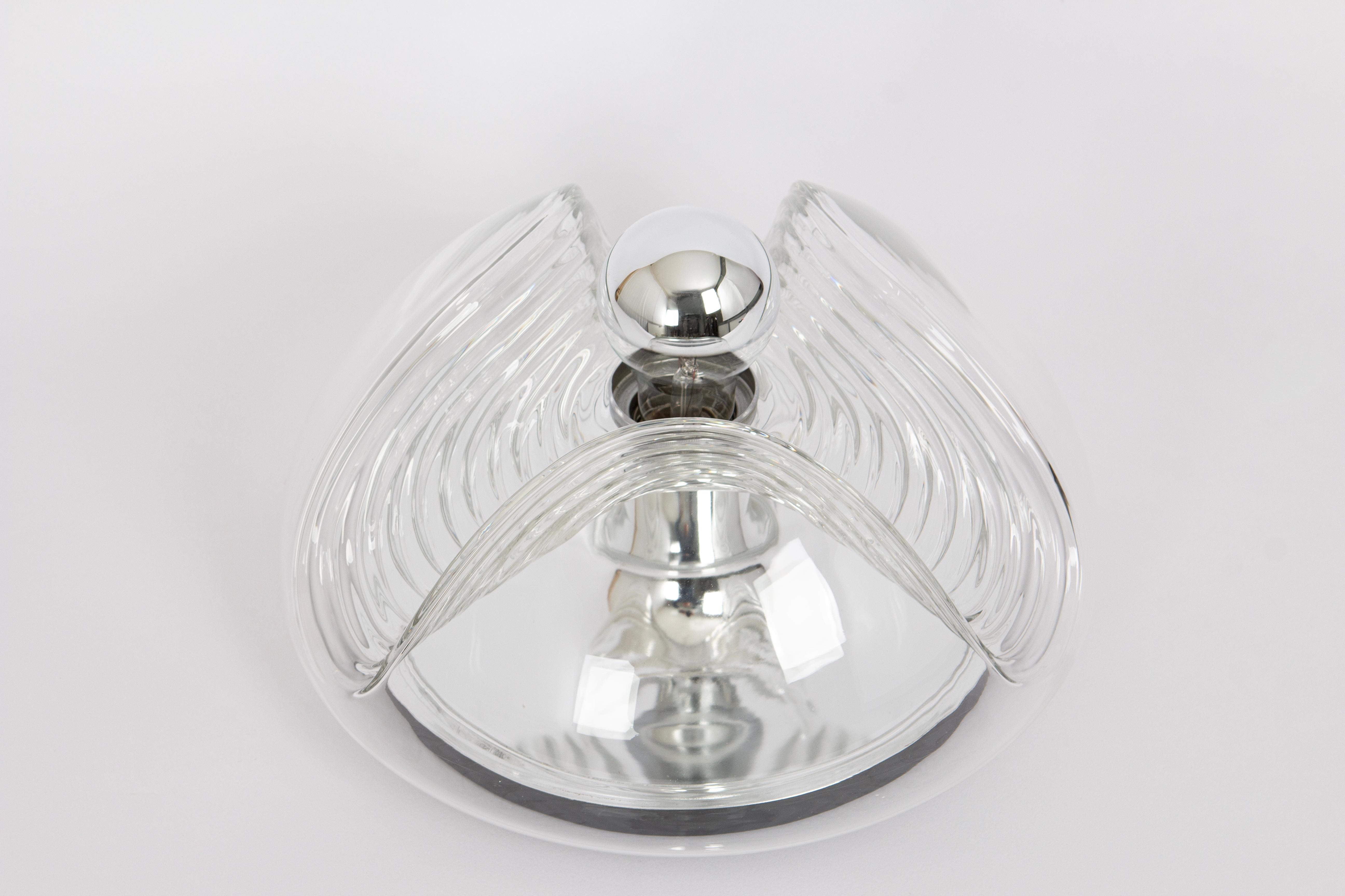 1 of 8 Large Wall light sconce Koch & Lowy by Peill & Putzler, Germany, 1970s For Sale 4