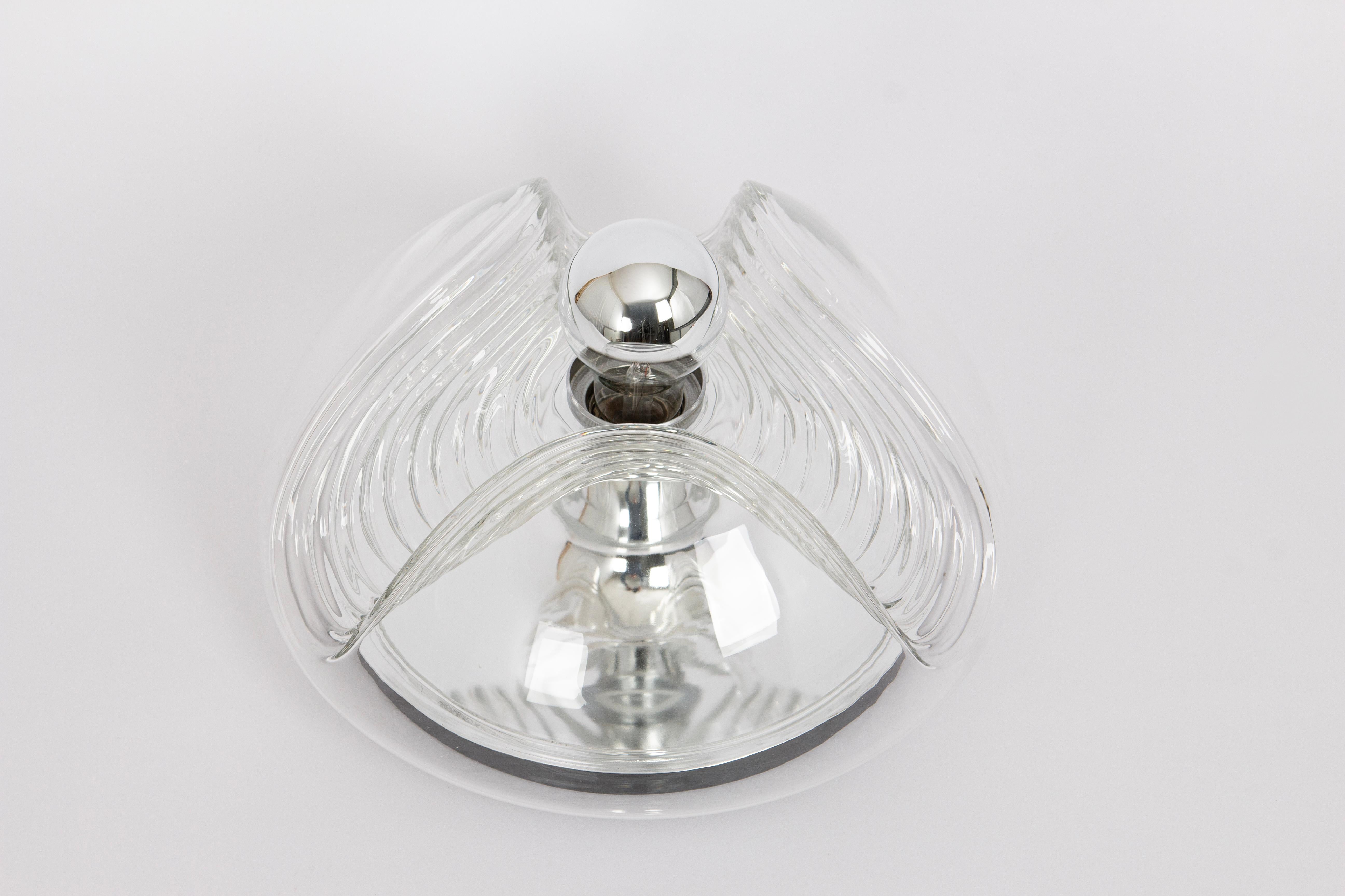 1 of 8 Large Wall light sconce Koch & Lowy by Peill & Putzler, Germany, 1970s For Sale 5