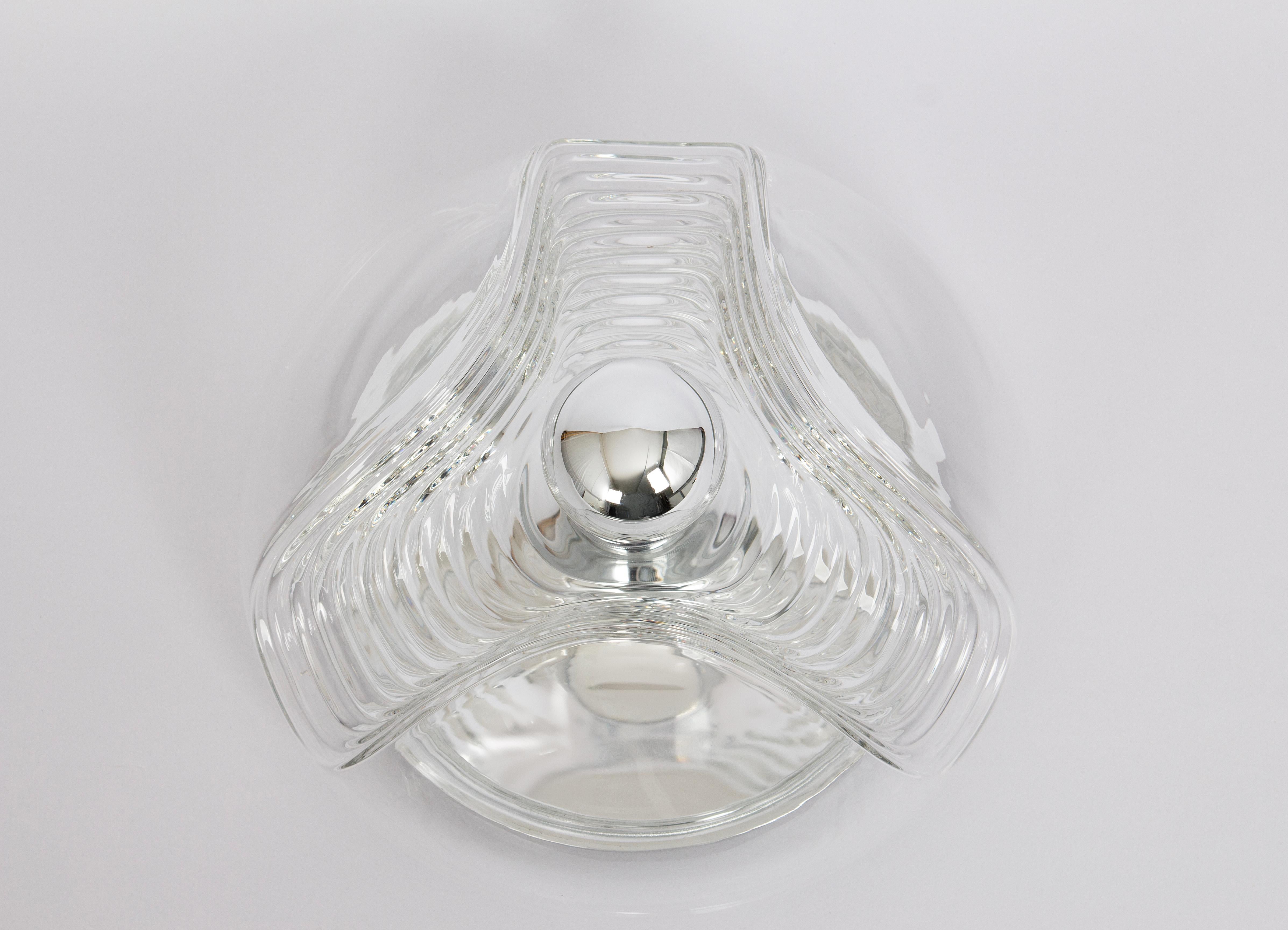 1 of 8 Large Wall light sconce Koch & Lowy by Peill & Putzler, Germany, 1970s For Sale 6