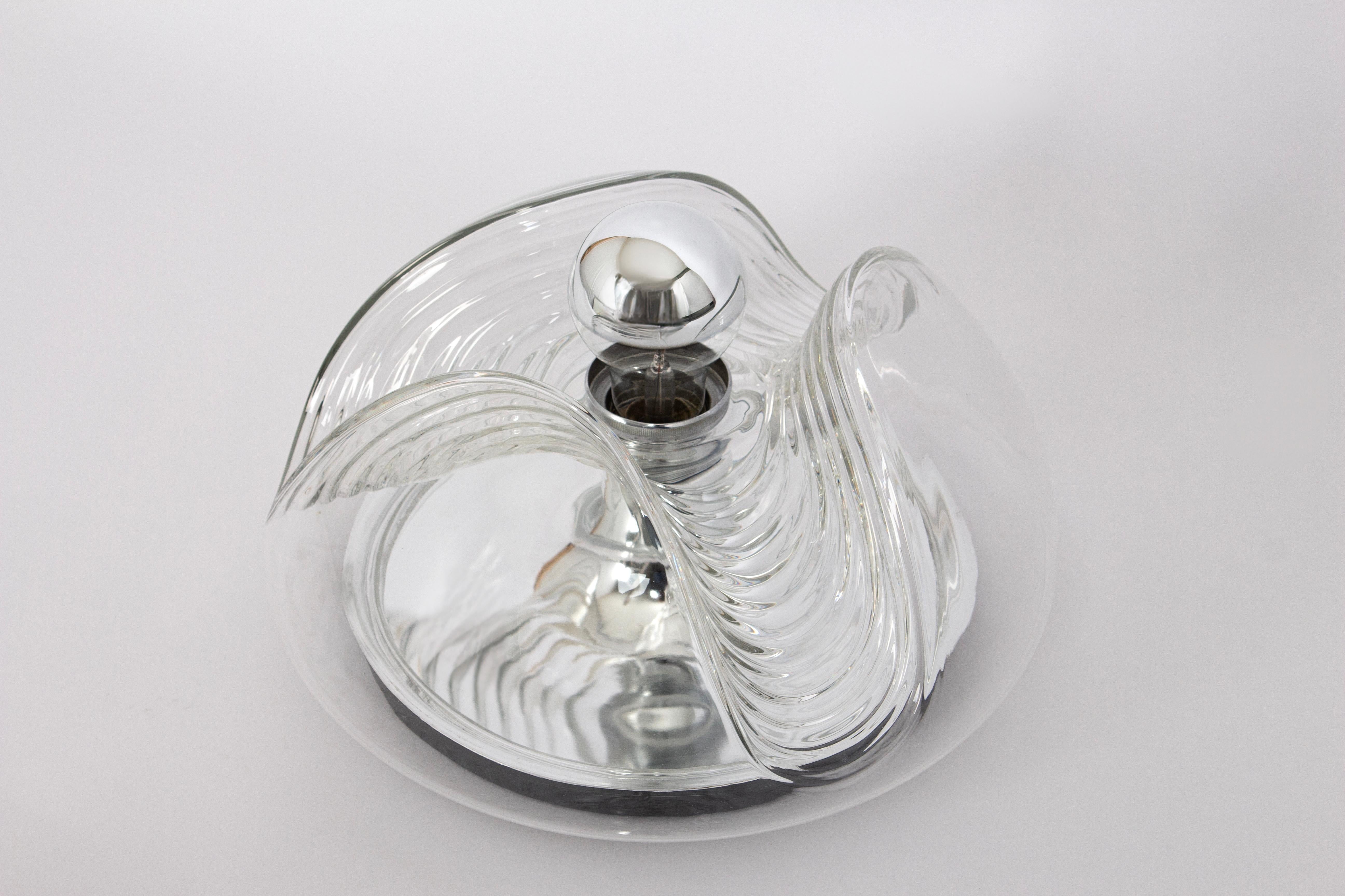 1 of 8 Large Wall light sconce Koch & Lowy by Peill & Putzler, Germany, 1970s For Sale 7
