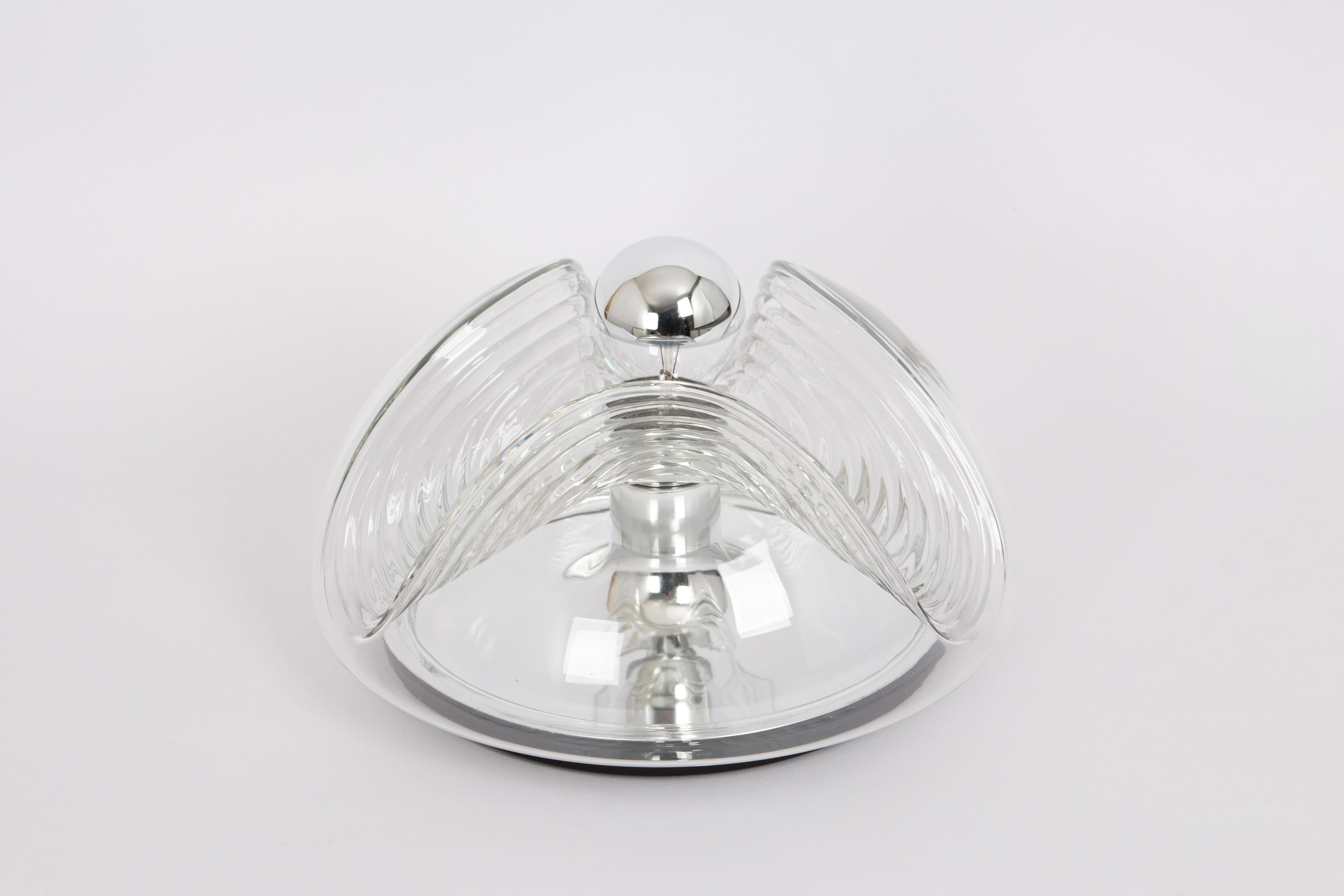 1 of 8 Large Wall light sconce Koch & Lowy by Peill & Putzler, Germany, 1970s For Sale 1