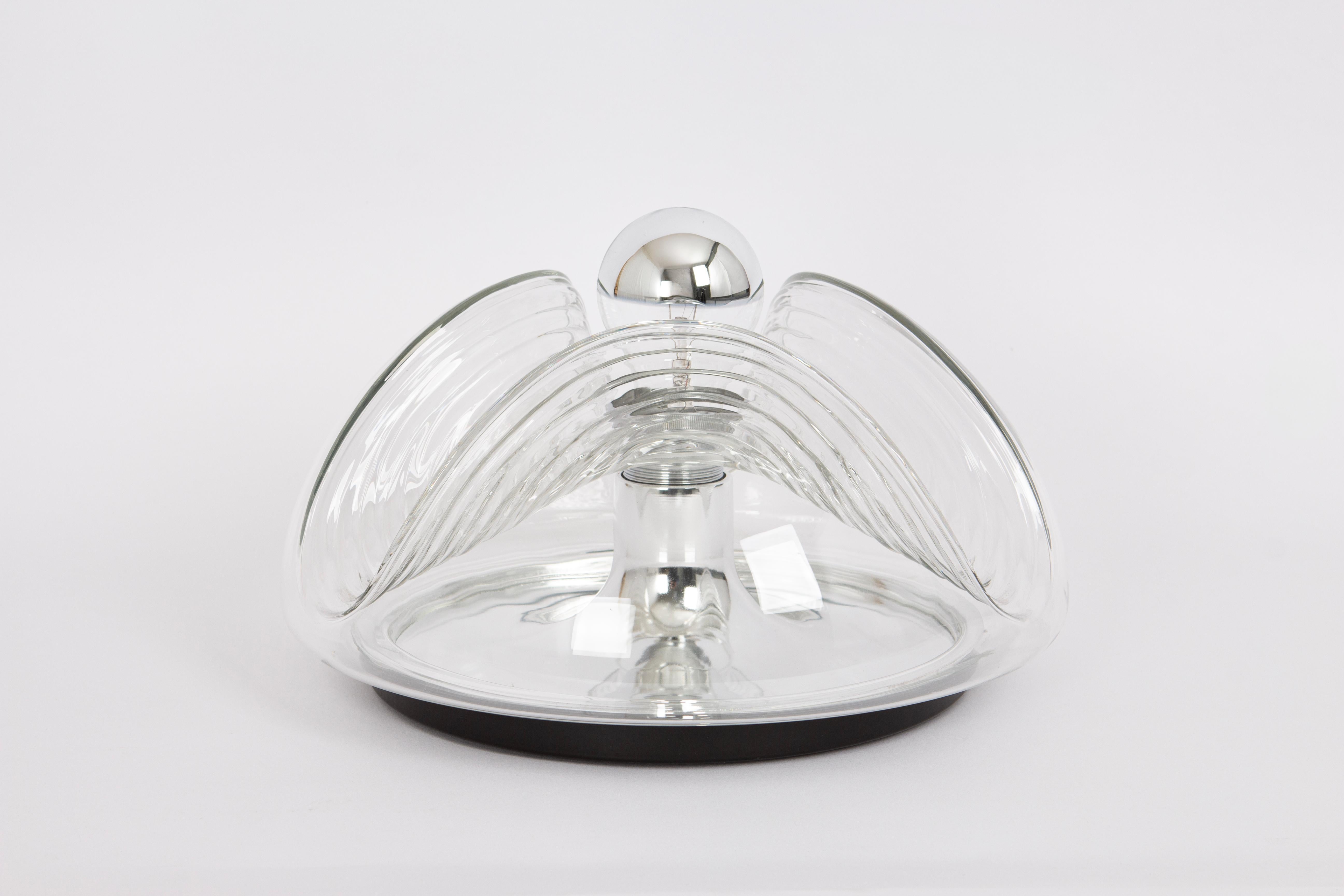 1 of 8 Large Wall light sconce Koch & Lowy by Peill & Putzler, Germany, 1970s For Sale 2