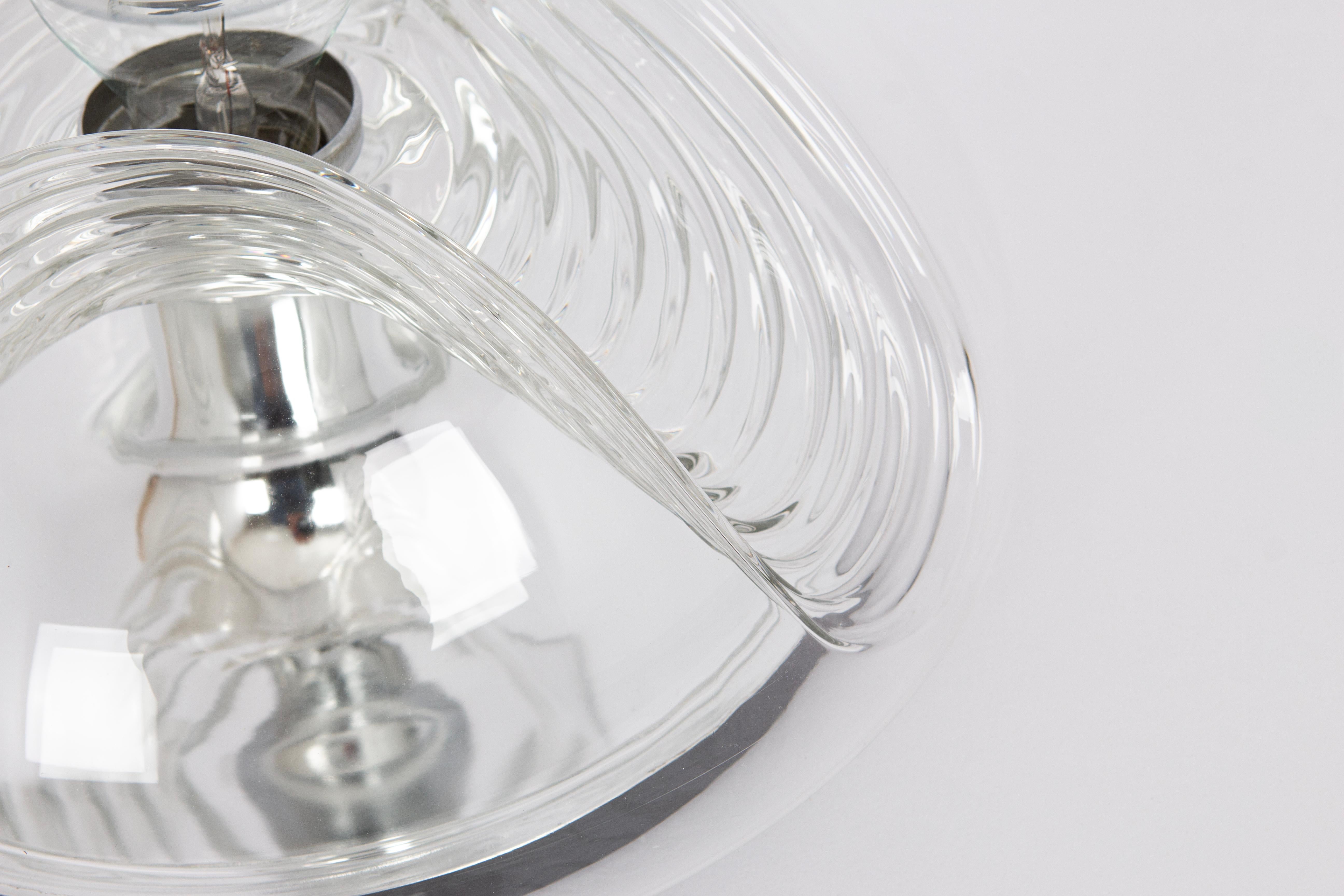 1 of 8 Large Wall light sconce Koch & Lowy by Peill & Putzler, Germany, 1970s For Sale 3
