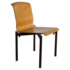 Vintage 1 of 8 Original Thonet Bentwood Postmodern Dining Chair or Visitor Chair, 1990s