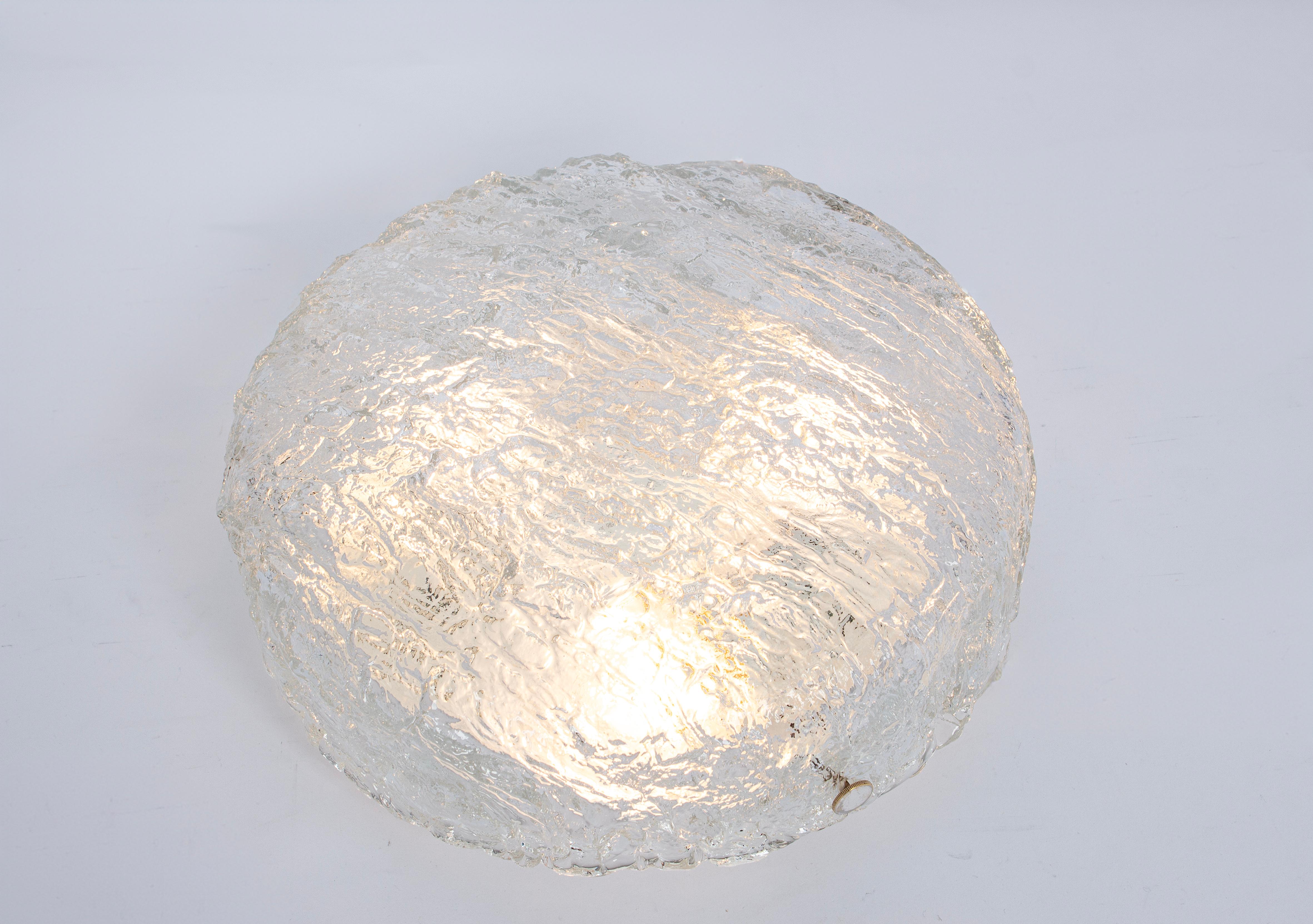 1 des 8 petits luminaires en verre de Murano par Kaiser, Allemagne, années 1960 en vente 1
