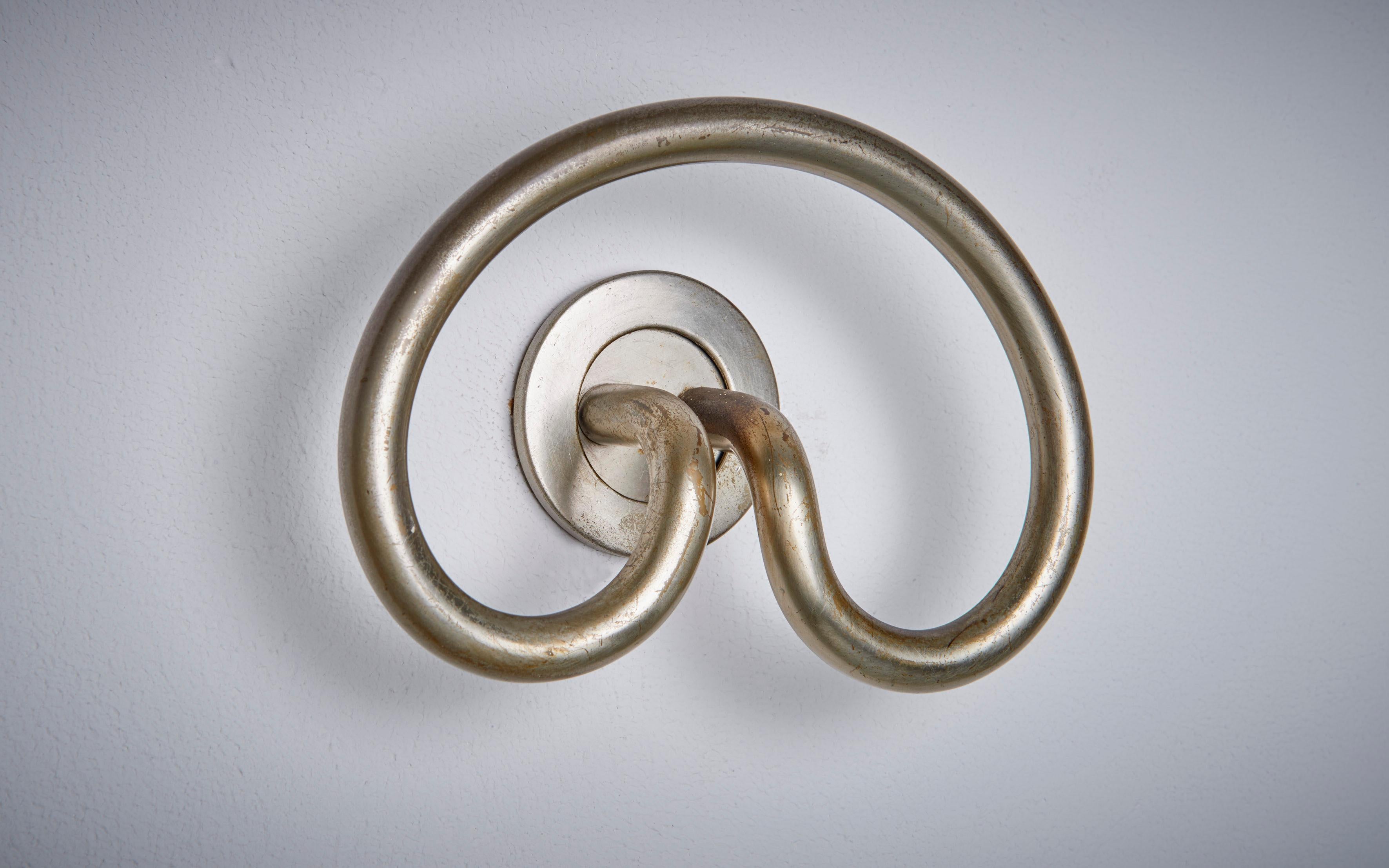 Mid-20th Century 1 of 8 Sergio Mazza 'Samo' hangers or hooks in nickeled brass For Sale