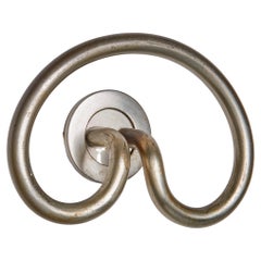1 of 8 Sergio Mazza 'Samo' hangers or hooks in nickeled brass