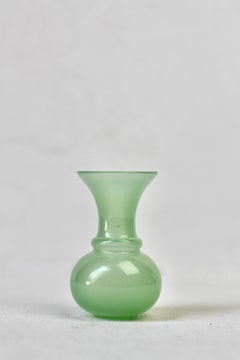 1 sur 9 : vases Cenedese en verre de Murano italien, style « Mid-Century Modern », couleur vert onyx