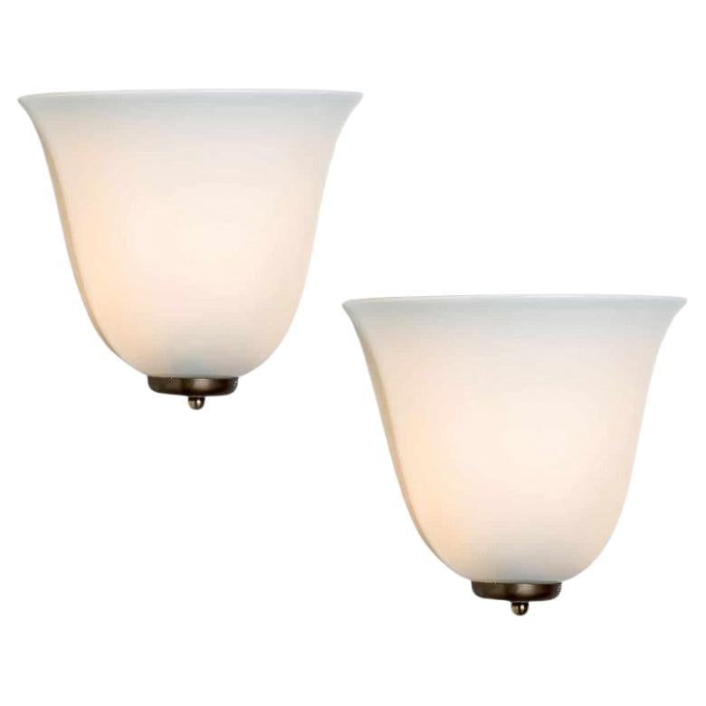 1 of 9 Opal Wall Lights by Doria Leuchten, 1960s For Sale